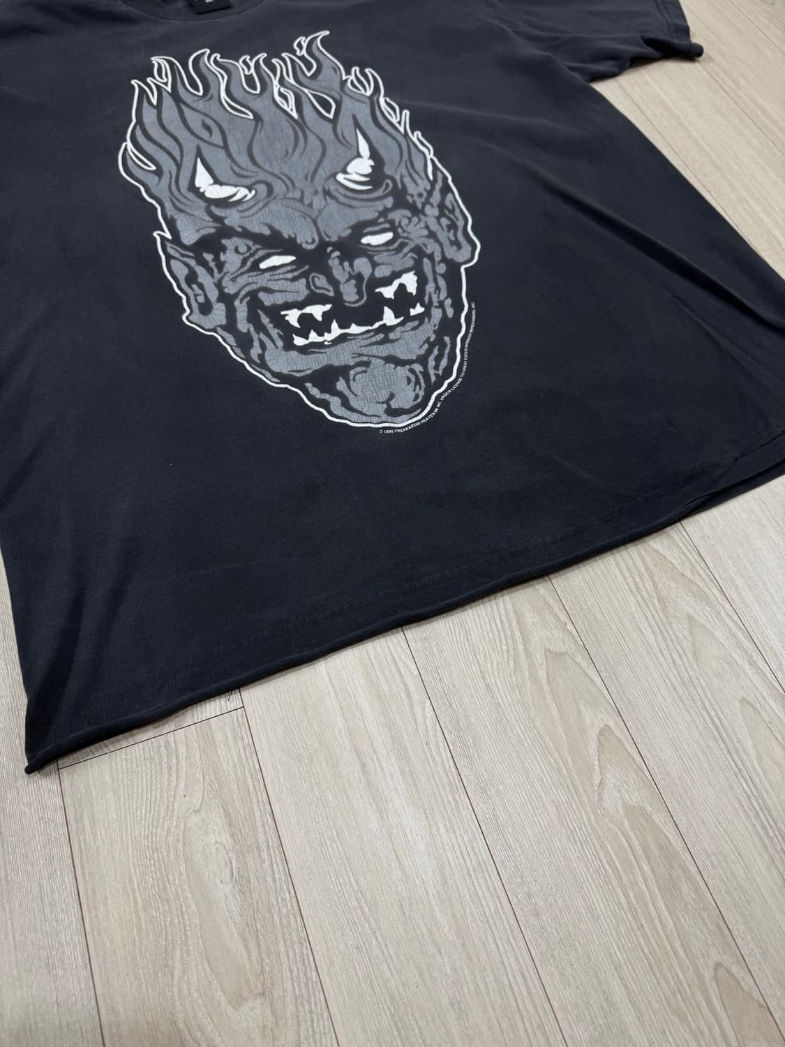 빈티지 화이트 좀비 티셔츠 상품이미지5