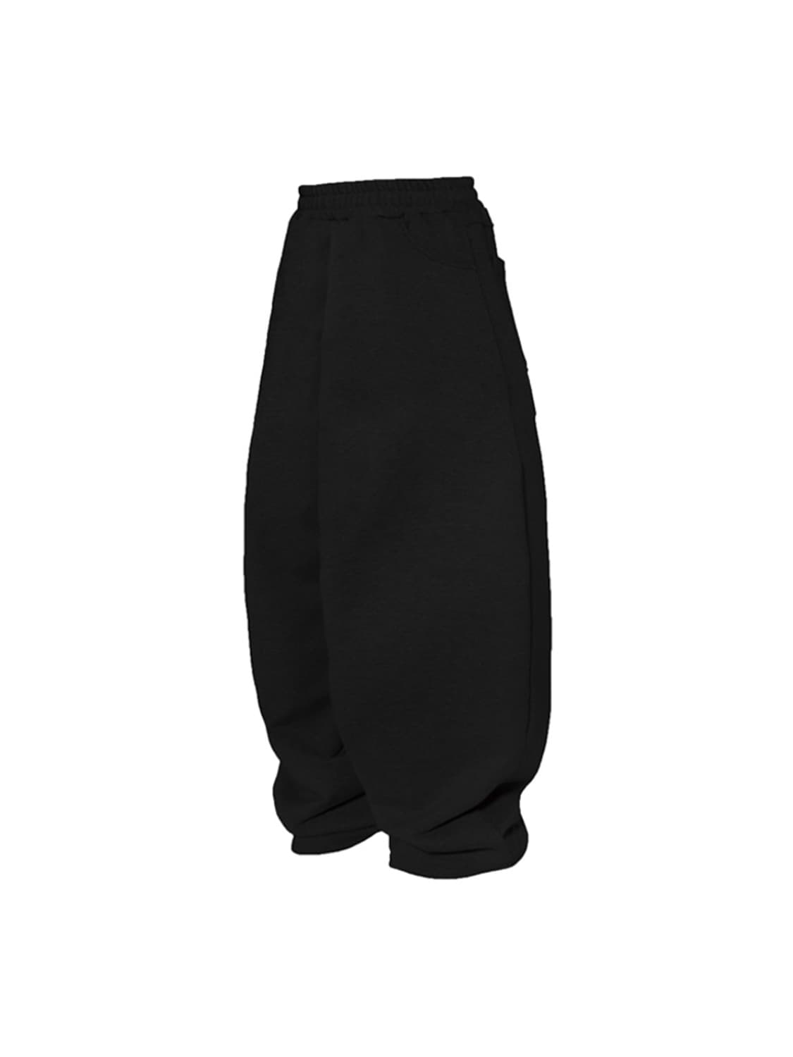 [OS] MJD 에브리데이 헤비 스웻 배기 팬츠 블랙 상품이미지1