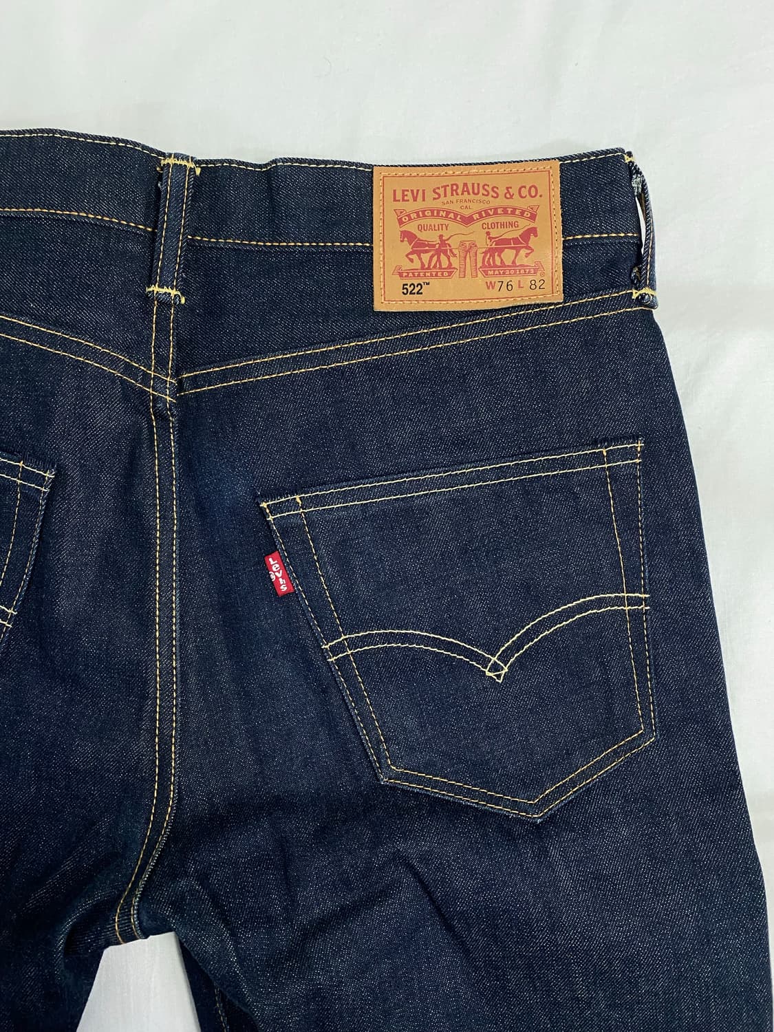 리바이스 522 화이트오크 셀비지 생지 데님 W30 L32 상품이미지1