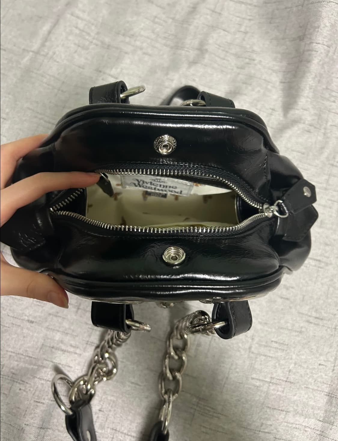 비비안웨스트우드 야스민 아카이브 백 블랙 상품이미지7