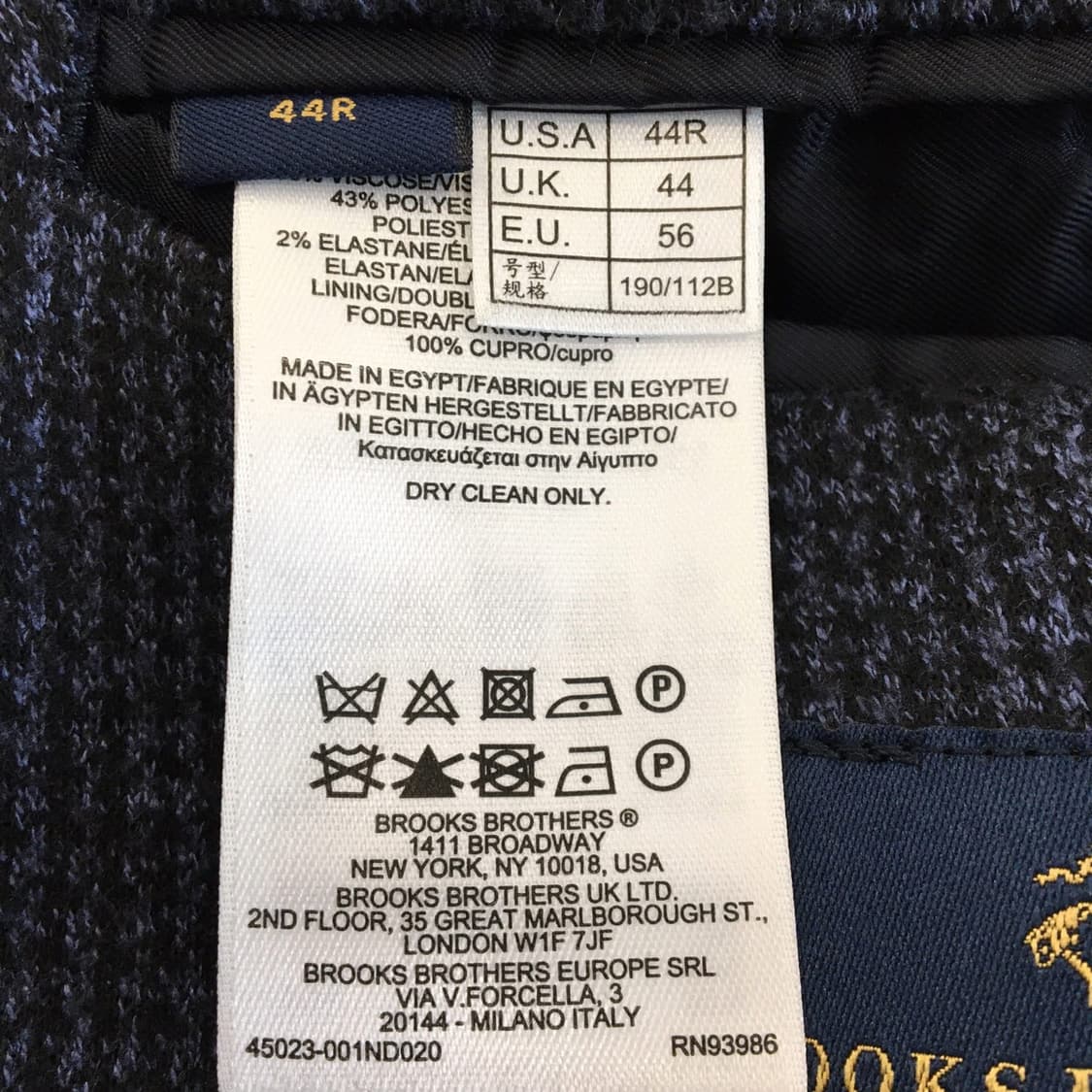 브룩스브라더스 트위드 리젠트핏 추동용 콤비자켓 105  상품이미지8