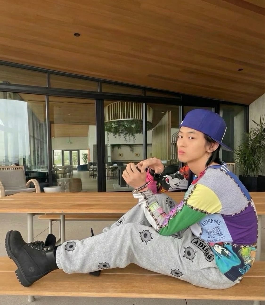 ( 레어) 제레미스캇 x 아디다스 블렛홀 프린트 스웻팬츠 상품이미지1