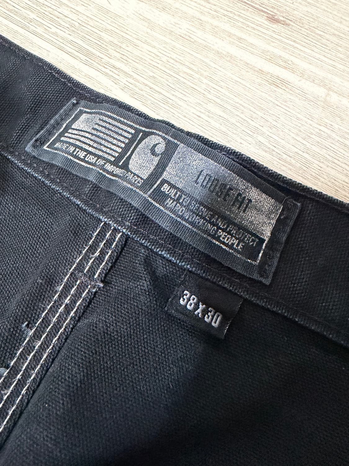 칼하트 B01 BLK 더블니 팬츠 38X30 상품이미지4