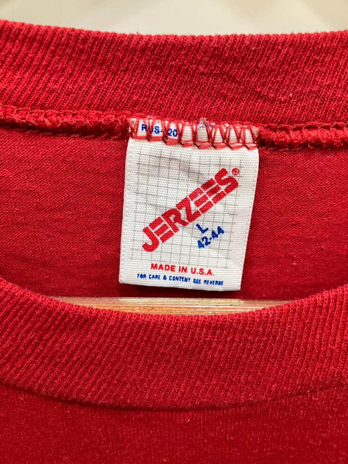80-90s 미국생산 jerzees 저지스 hrf 프린팅 티셔츠 상품이미지3