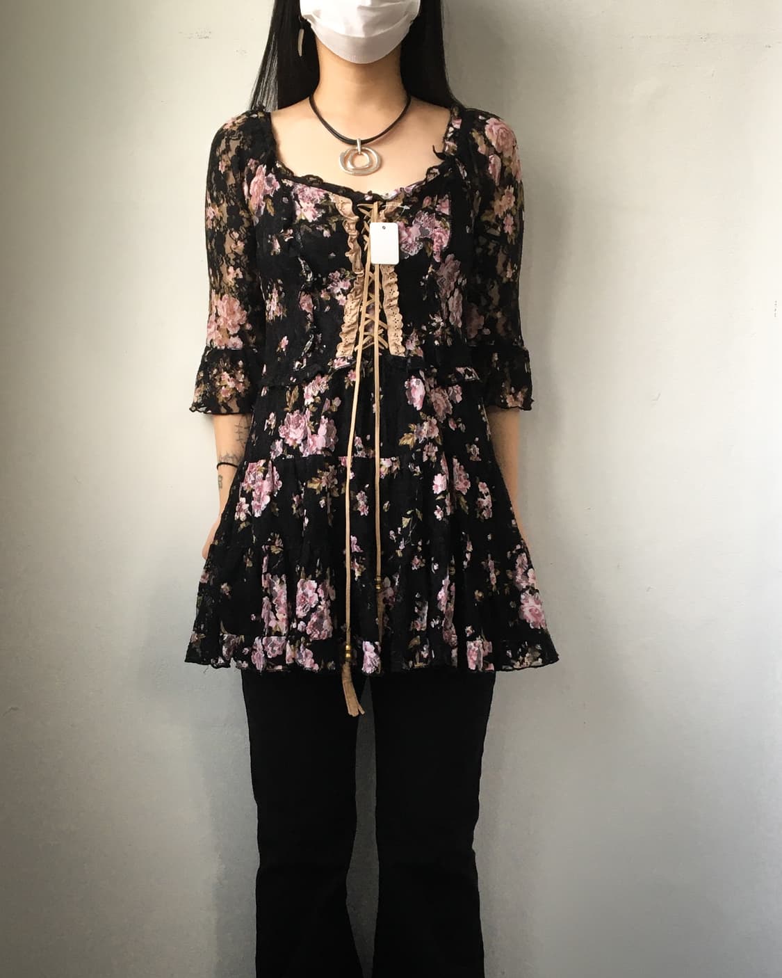 Flower pattern onepiece 상품이미지1