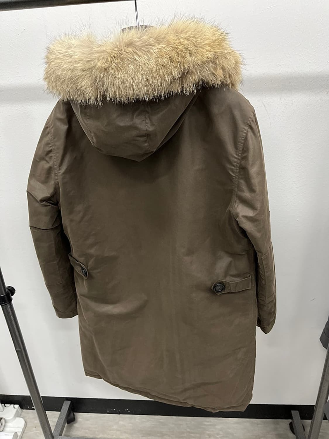 95-100)이스트하버서플러스 이태리 왁스 야상코트 상품이미지4