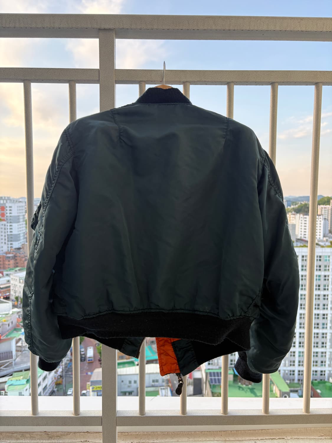 90s 알파인더스트리 MA-1 네이비 XL 상품이미지2