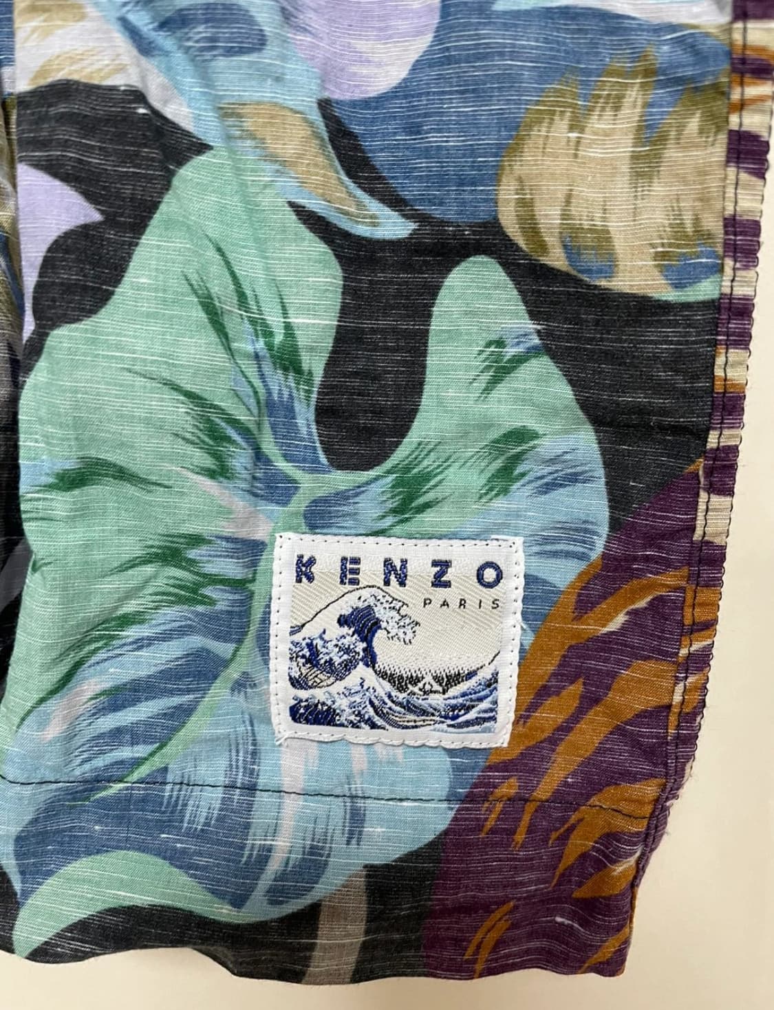 켄조 KENZO 남성 리버시블 하와이언 셔츠(면/마 혼방) 상품이미지2