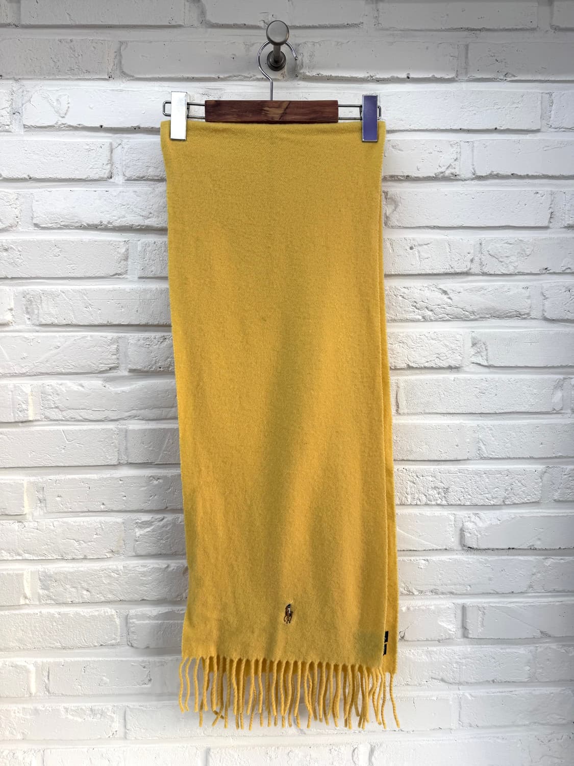 폴로 옐로우 울 머플러 상품이미지1