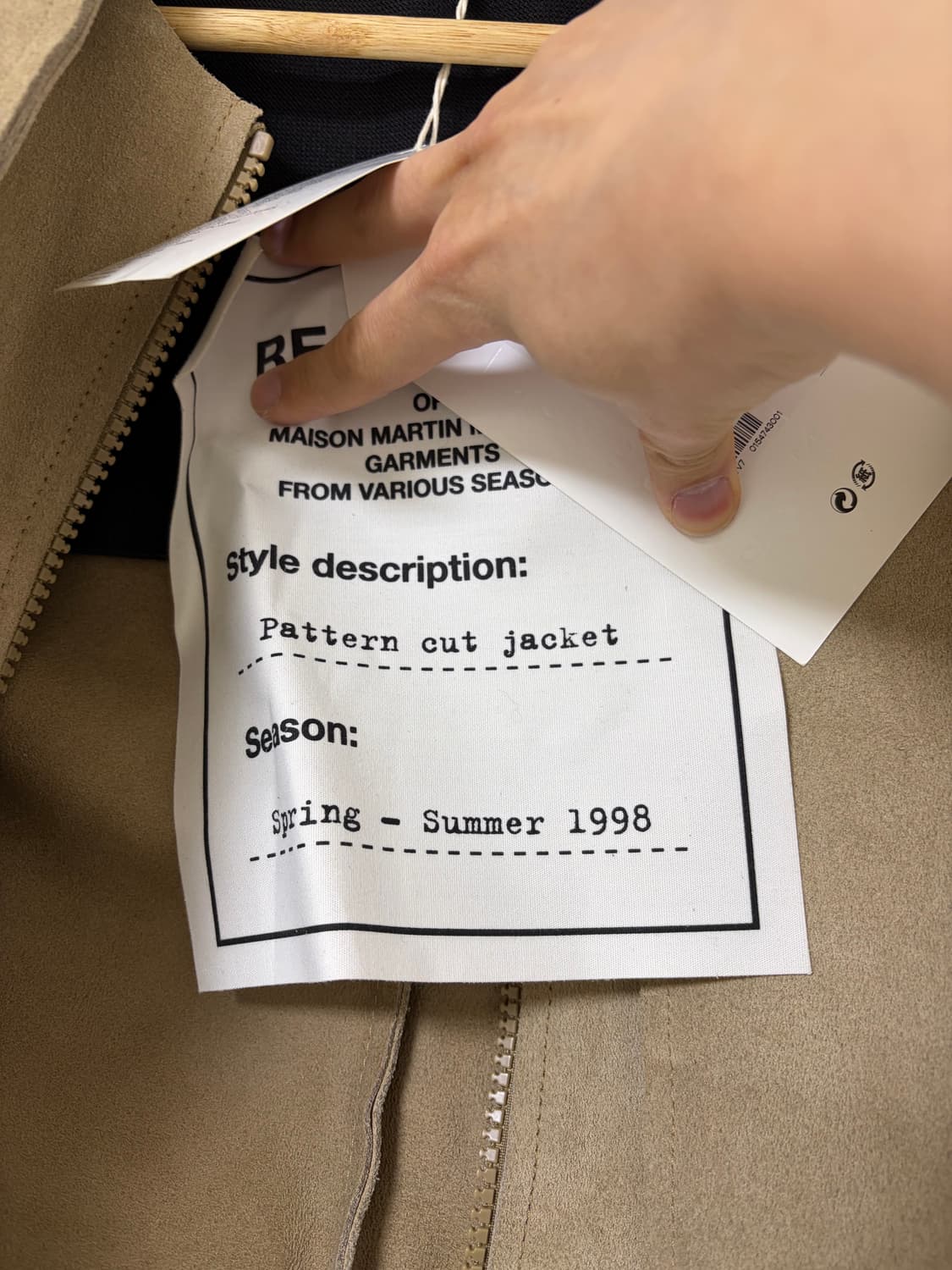 마르지엘라 HM Pattern Cut 레더자켓 상품이미지4