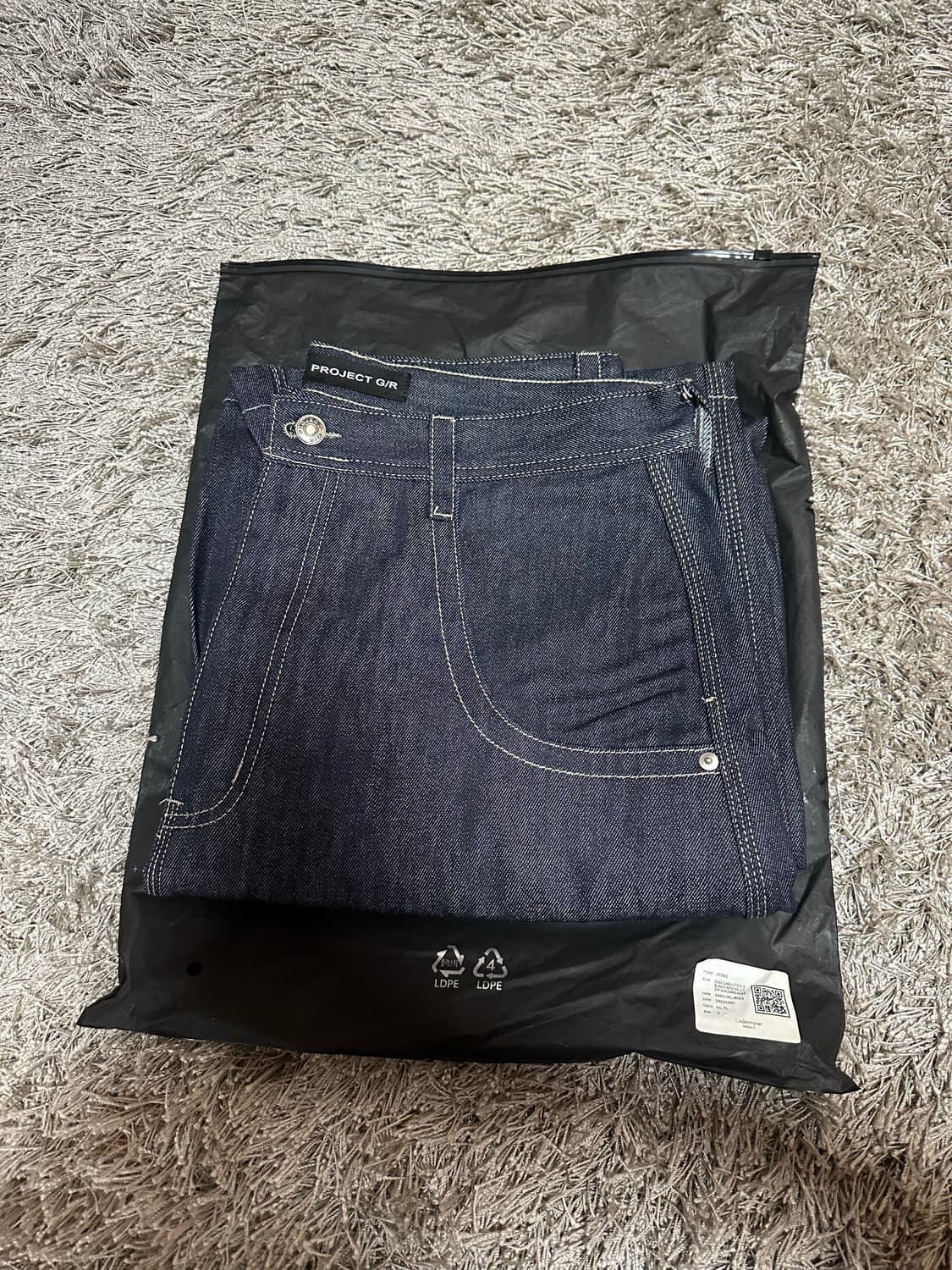 [3] 프로젝트 GR 레트로 배기 데님 팬츠 다크네이비 상품이미지3