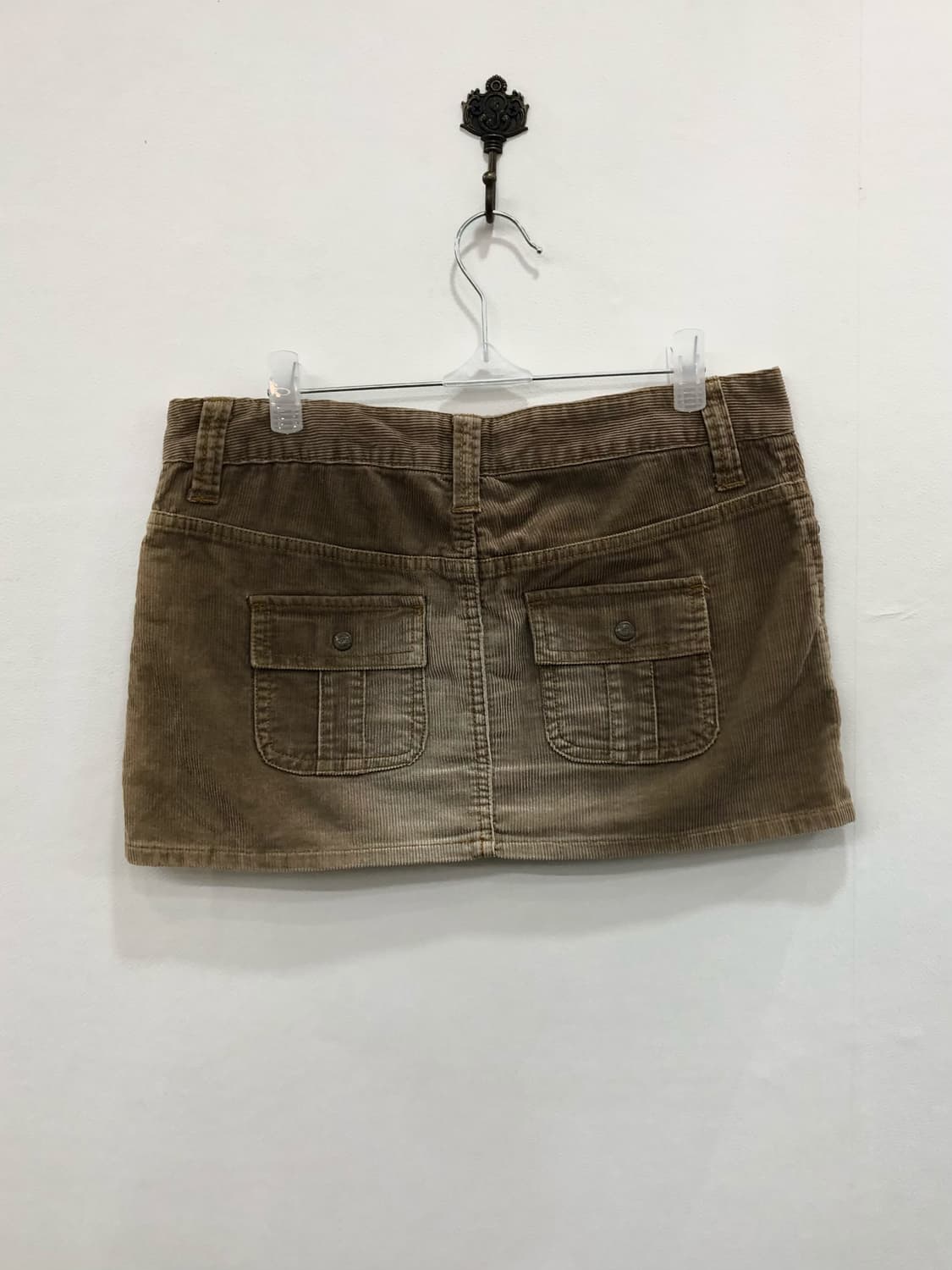 beige corduroy washed mini skirt 상품이미지2