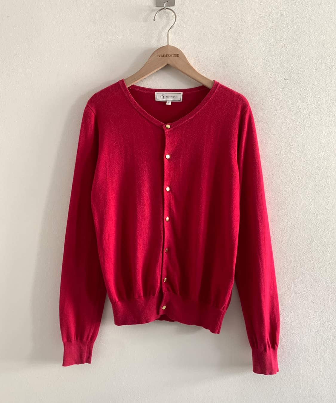 (Vintage)Gold Button Cardigan 상품이미지1