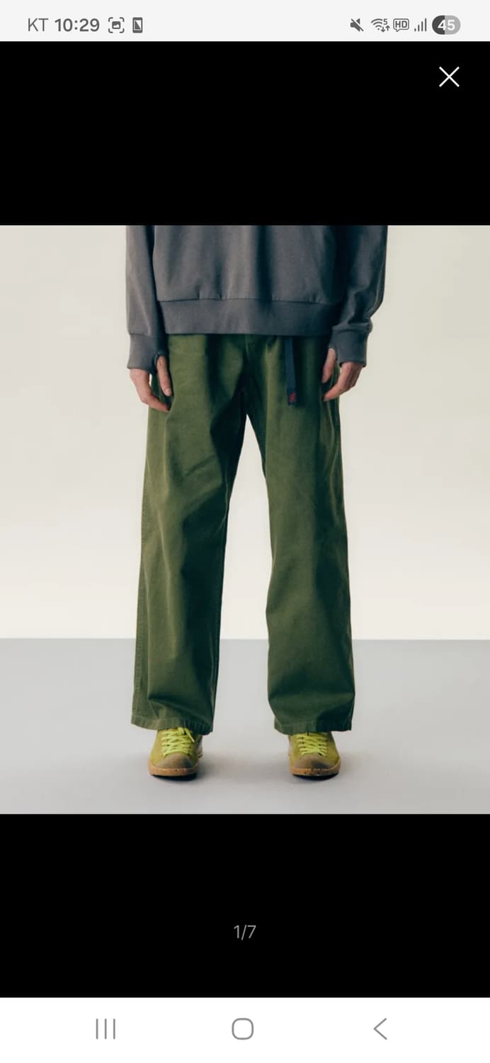 그라미치 와이드팬츠 올리브 xl 상품이미지3