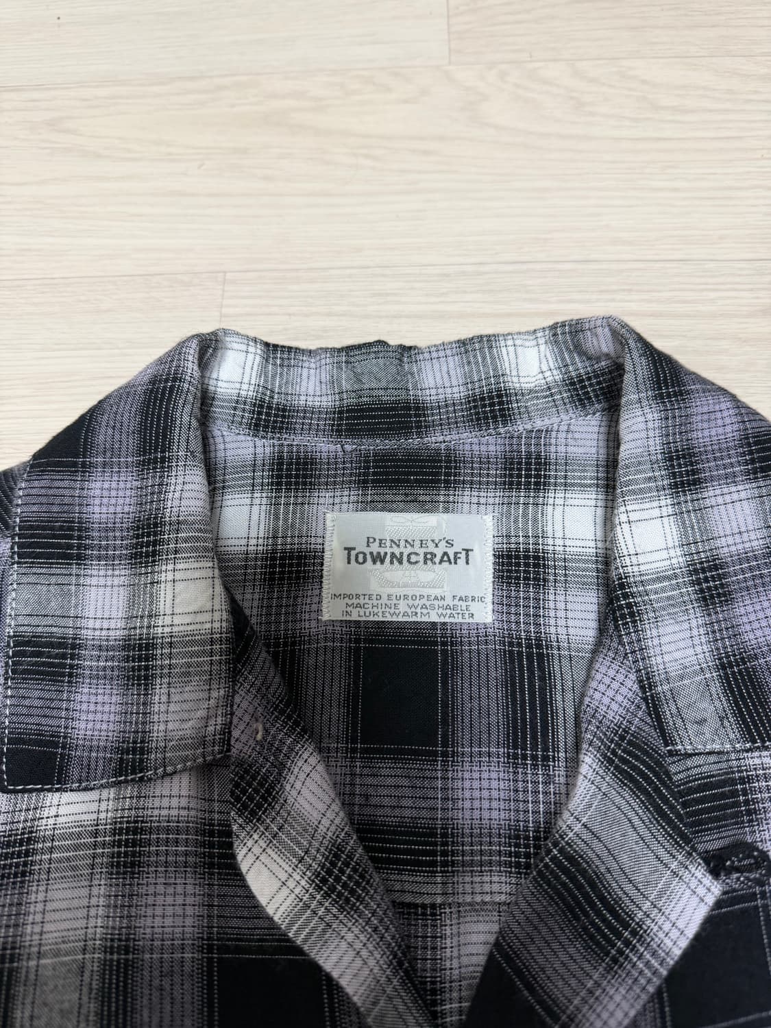 타운크래프트 옴브레 셔츠 블랙 상품이미지3