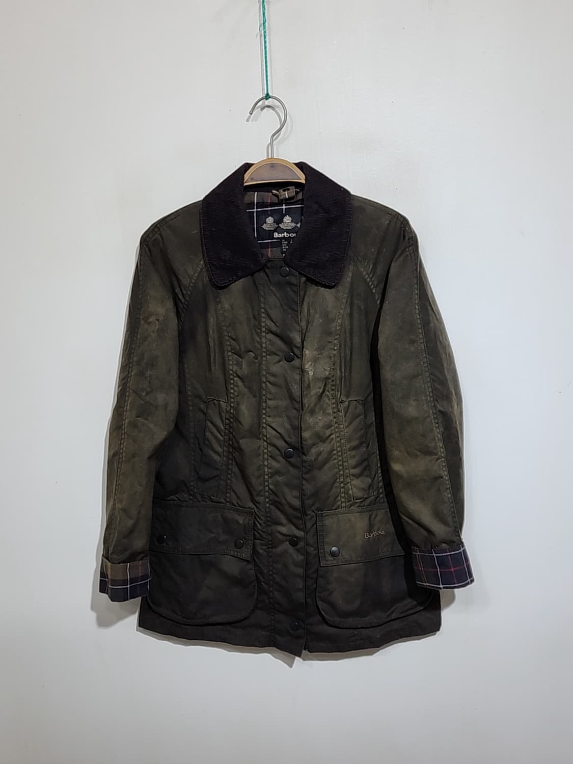 (S) 바버 왁싱자켓 클래식 비드넬 왁스점퍼 매장판  상품이미지1