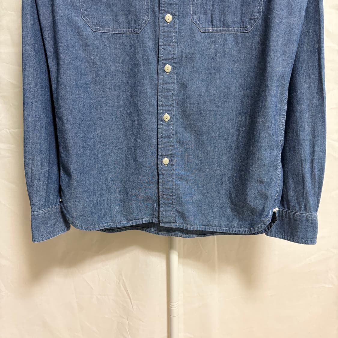폴로 데님앤서플라이 셀비지 샴브레이 셔츠 / 블루, M 상품이미지3