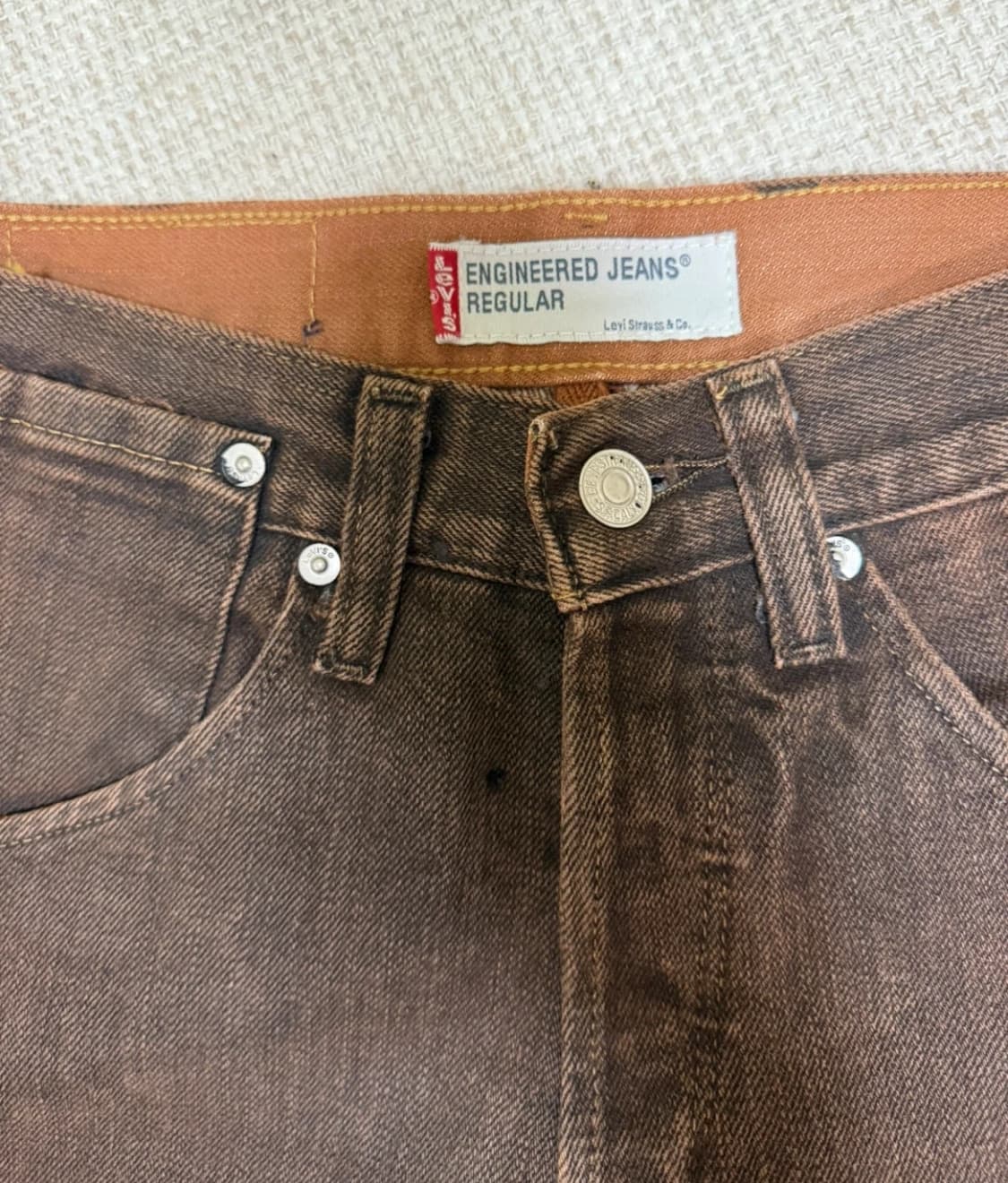 [브라운/엔지니어드] 리바이스 브라운 데님 / 28 상품이미지3