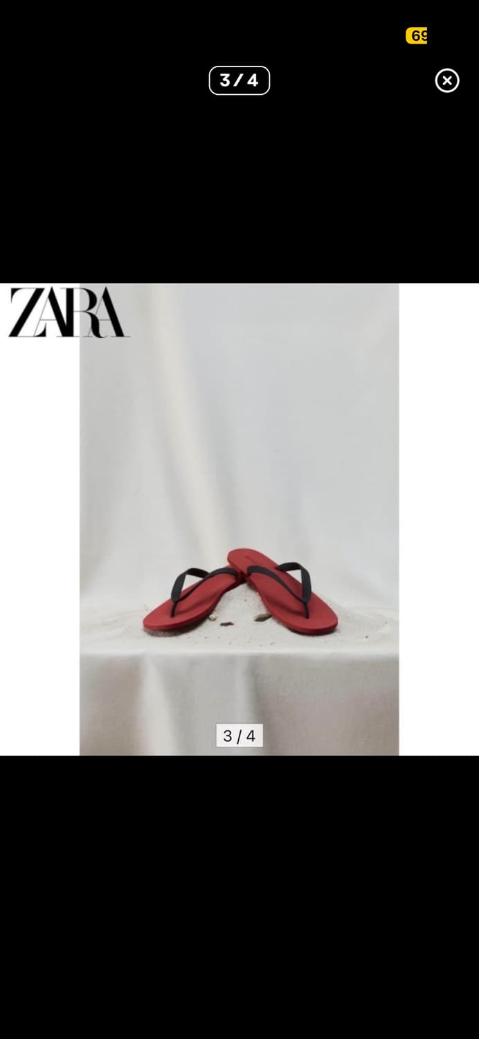 자라 zara 아론레빈 쪼리 플립플랍 44 상품이미지3