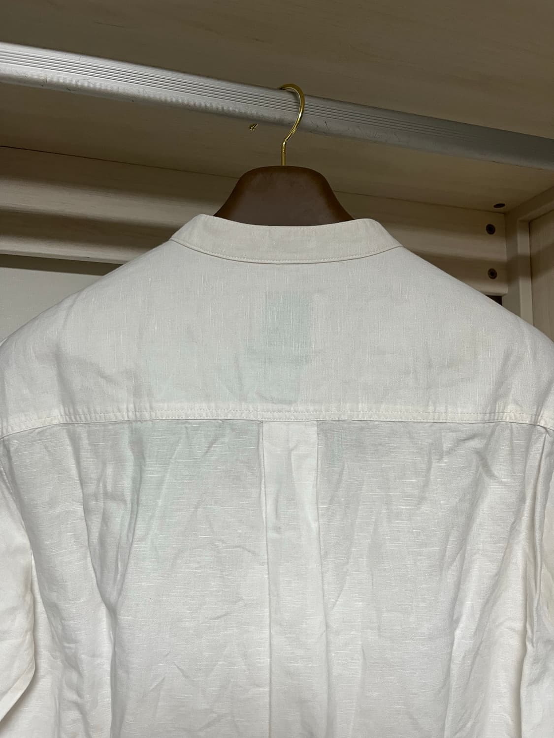 TBJ nearby 헨리넥 셔츠 (화이트) 상품이미지5