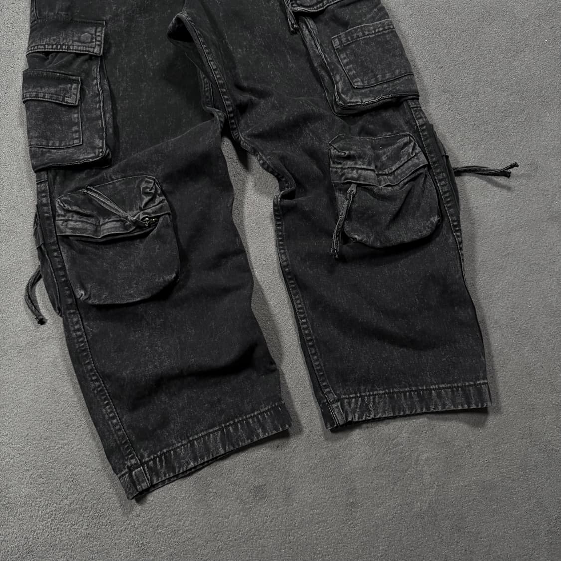 H&M 루즈핏 멀티포켓 카고 데님 팬츠 상품이미지3