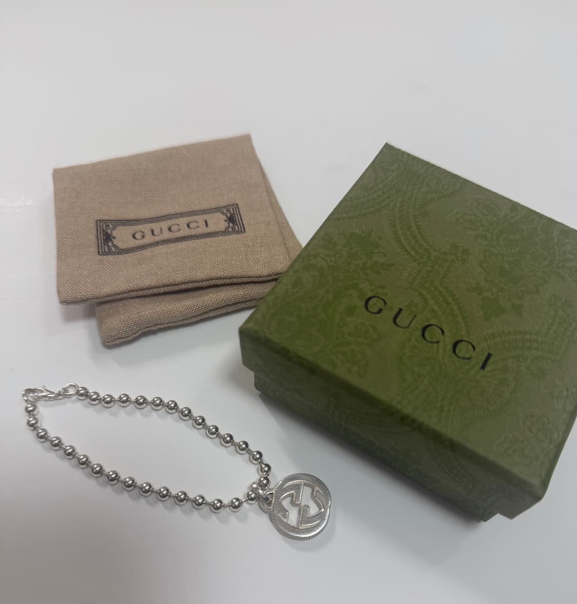 구찌 실버 팔찌 정품 새상품 상품이미지1