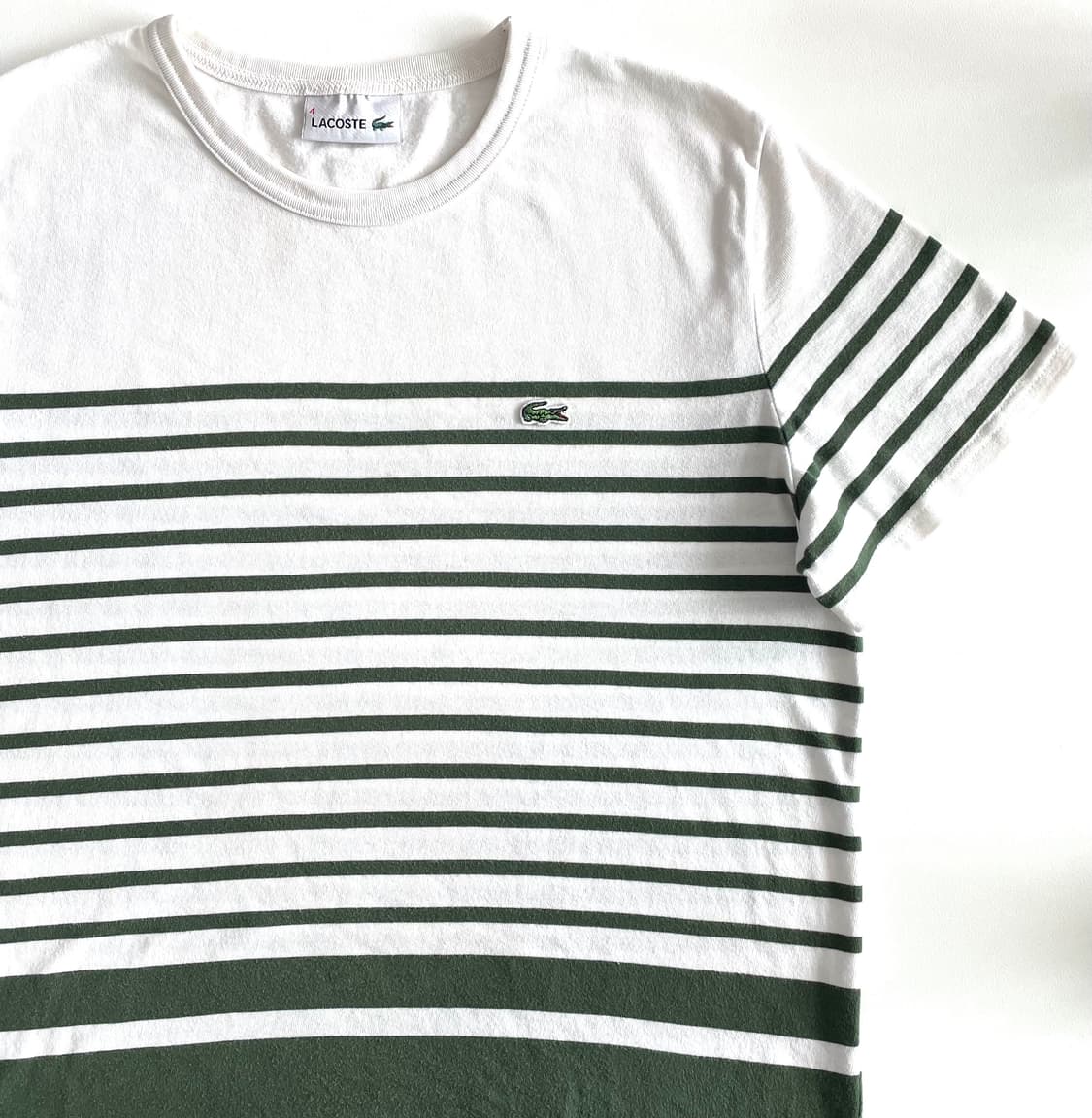 라코스테 스트라이프 반팔 티셔츠 M 상품이미지2