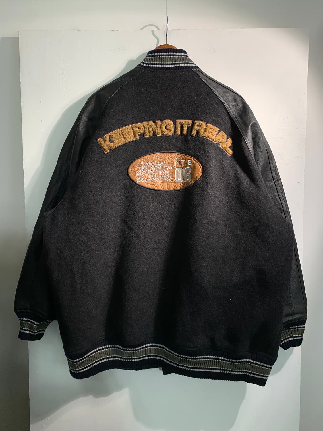 nothin but 빈티지 바시티 자켓 XXXL 상품이미지2