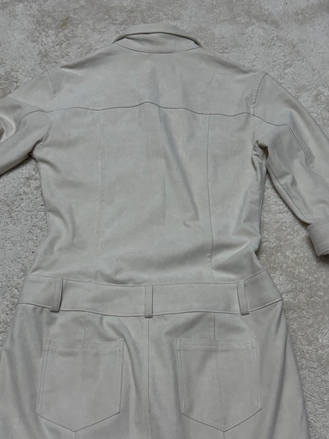 루루서울 스웨이드점프수트 아이보리 스몰 롱 상품이미지2