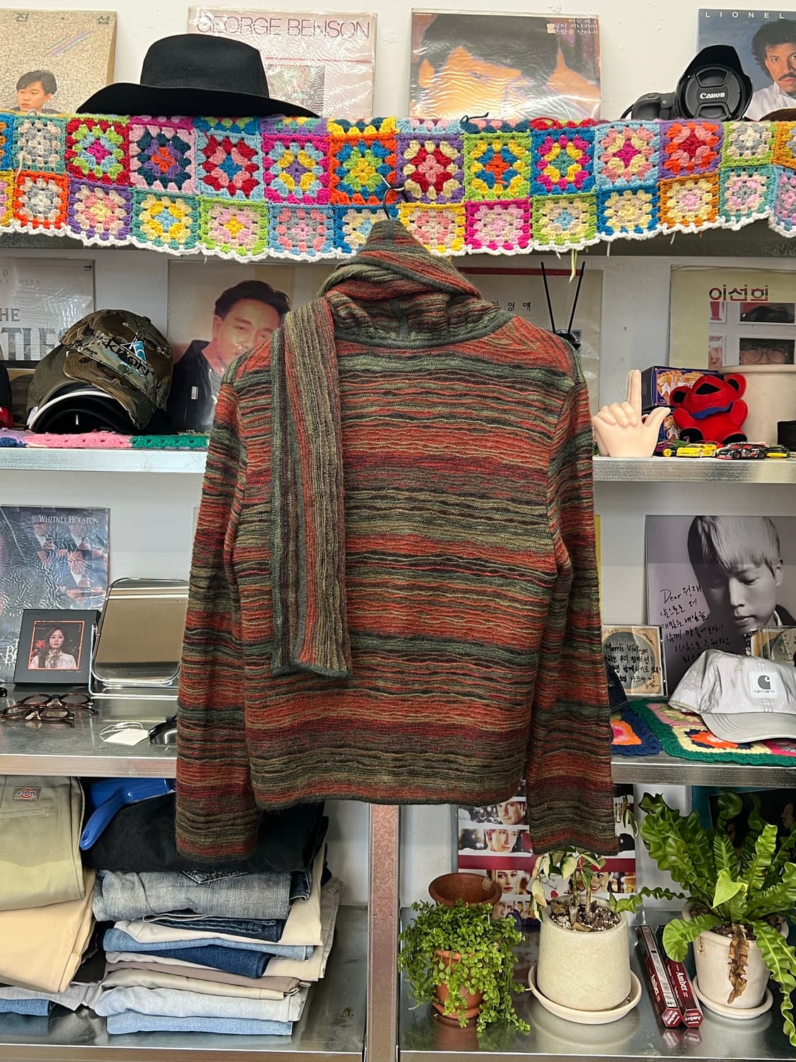 Japanese Vintage 니트 랩 자켓  상품이미지2