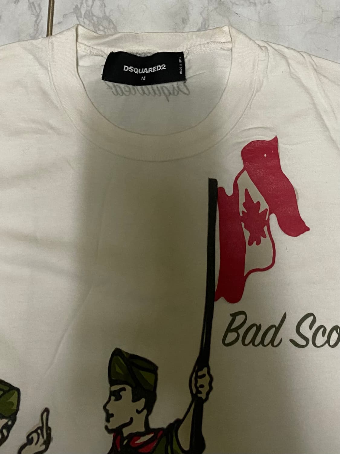 디스퀘어드2 데미지 반팔티셔츠 사이즈 100 상품이미지2