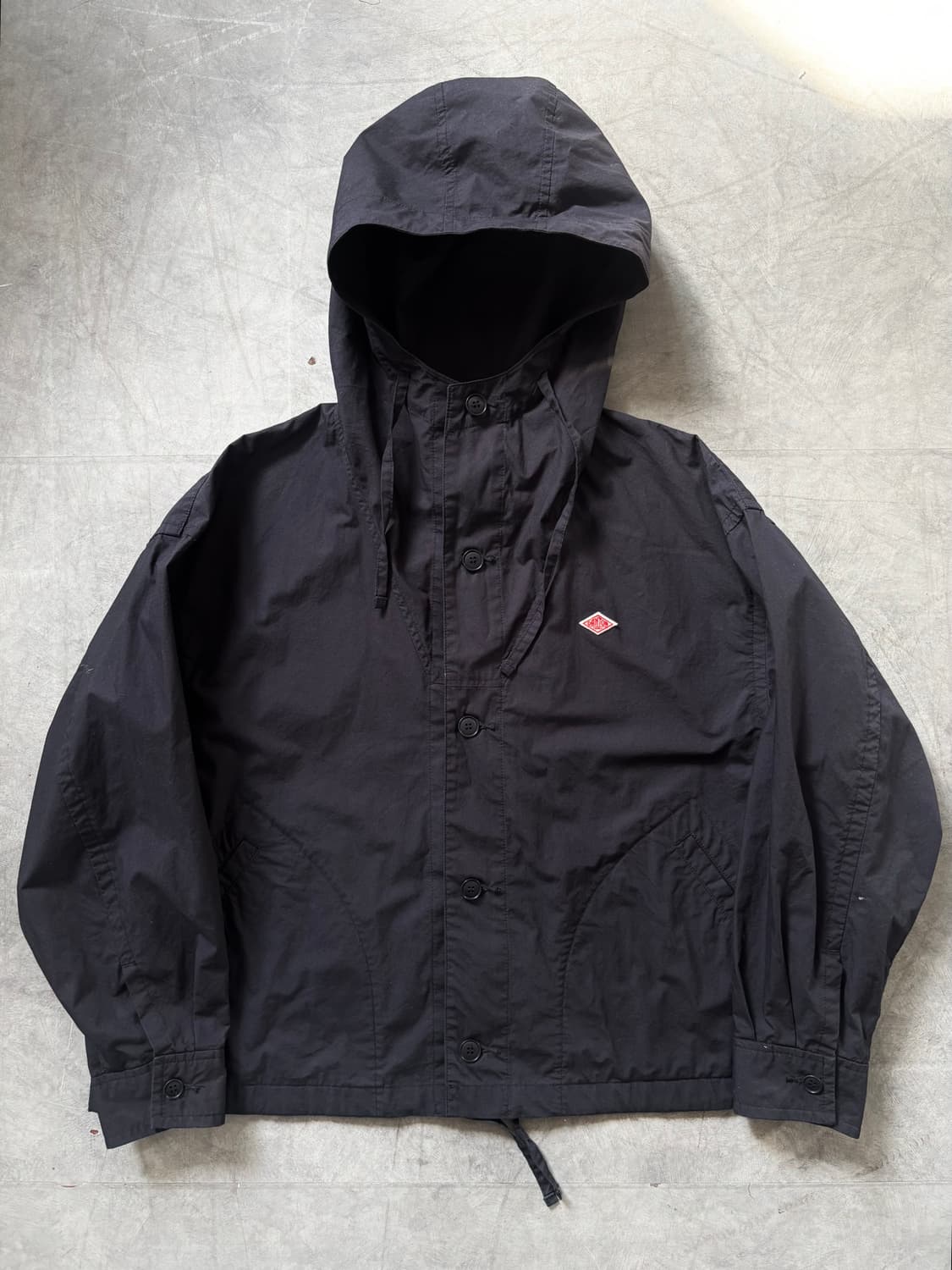 Danton 단톤 네이비 후드 코튼 자켓  상품이미지1