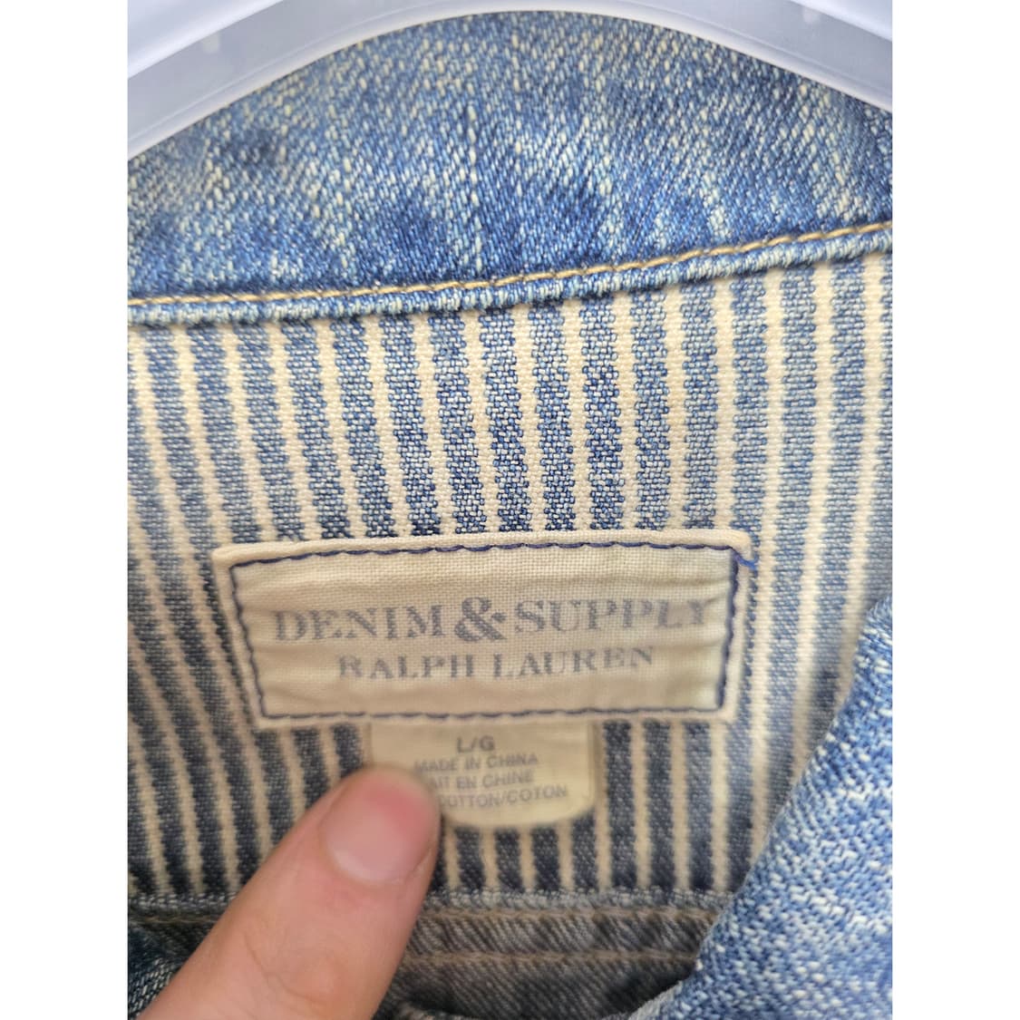 택포// 폴로 랄프로렌 청자켓 데님 자켓 L 상품이미지2