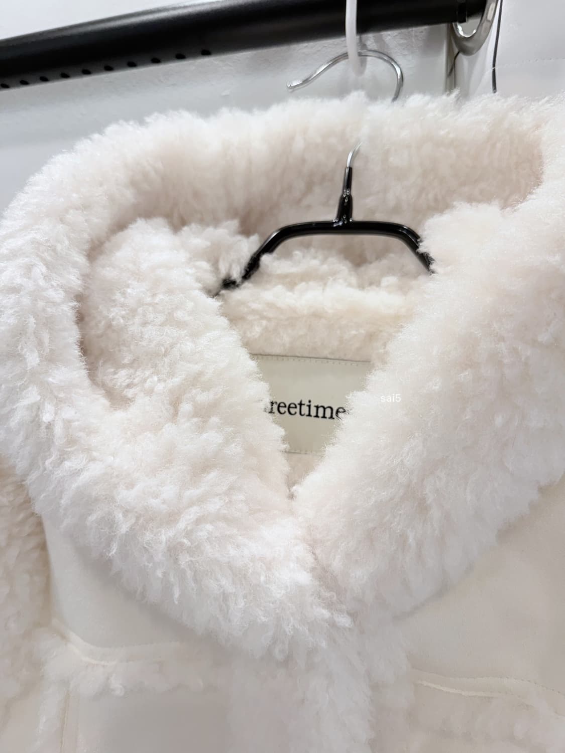 쓰리타임즈 베이비퍼 후디 무스탕 상품이미지5