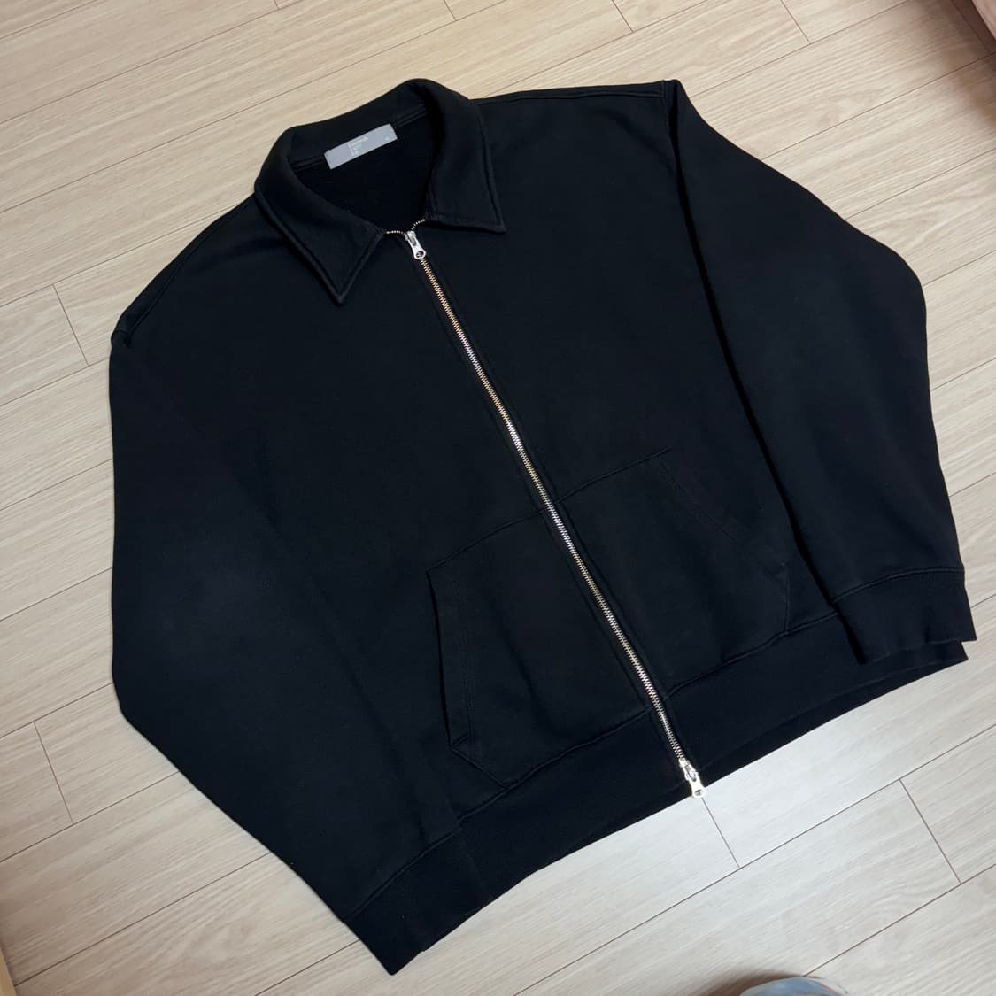 에잇세컨즈 카라 베이직 자켓 블랙 XL 상품이미지2