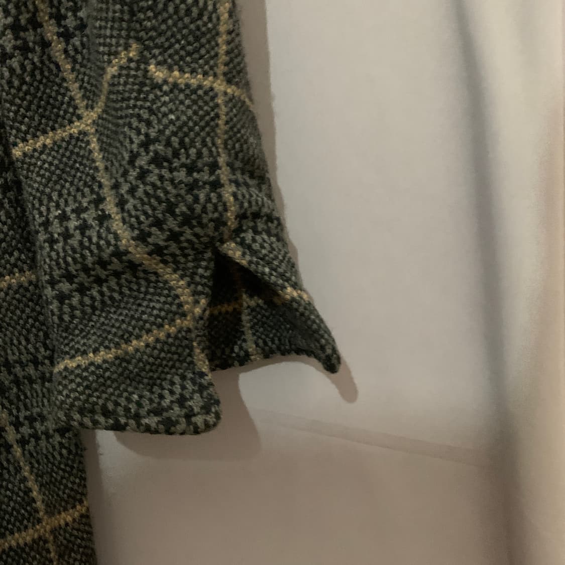 1 언더커버 19FW 니트 체크 싱글 롱코트 상품이미지5