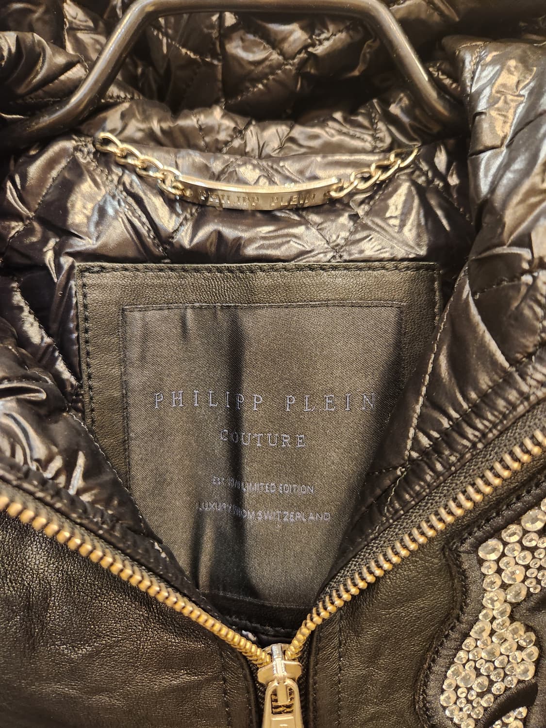 필립플레인 블랙 가죽 후드 조끼 상품이미지4