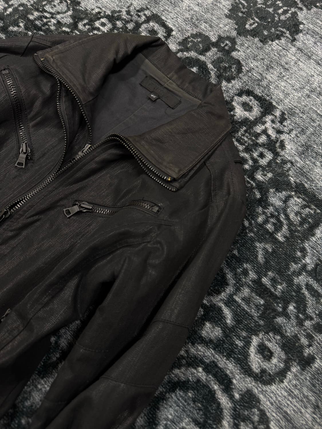 Fuga 00s archive coating biker jacket 상품이미지3