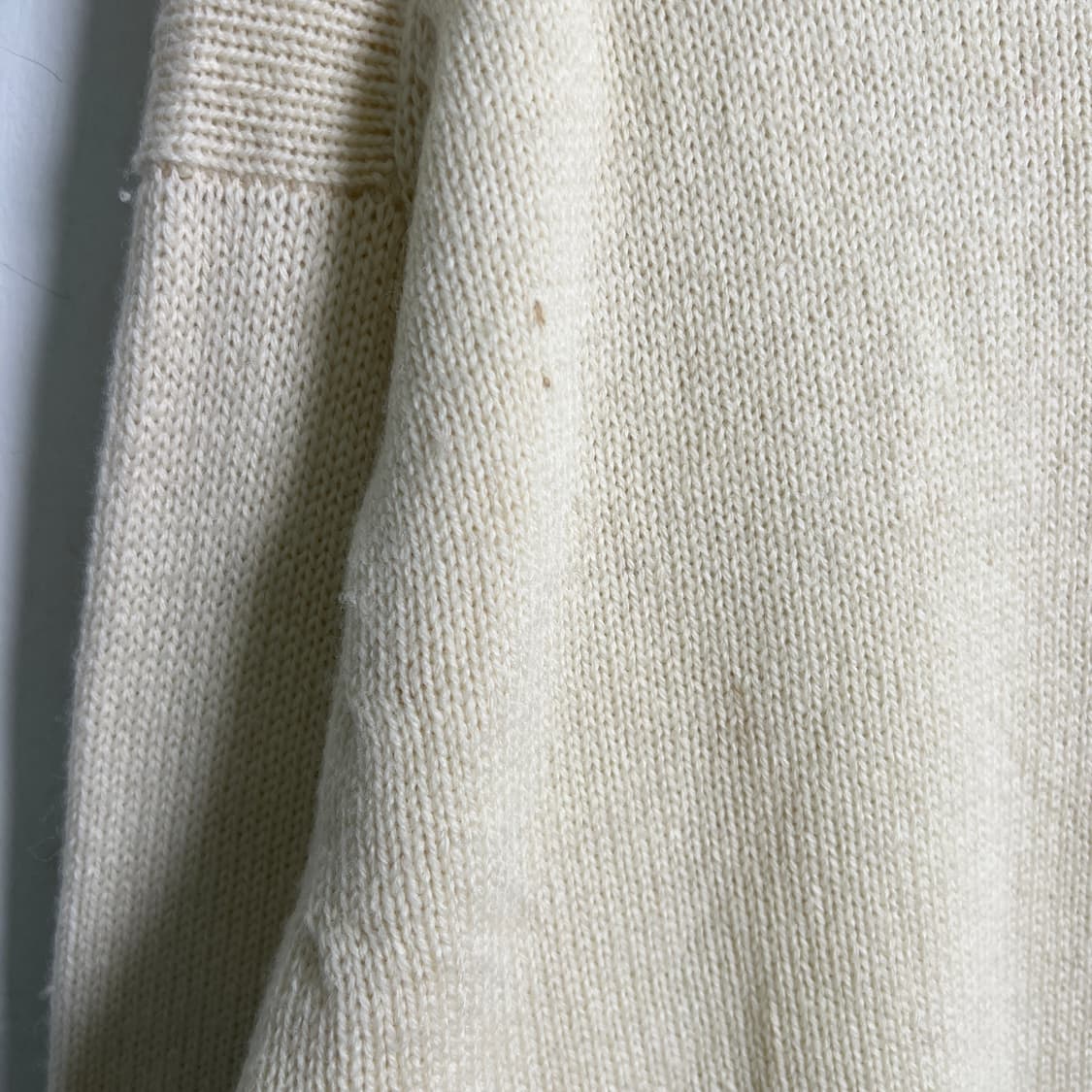 90's 꼼데가르송 옴므 아이보리 울 니트 스웨터  상품이미지9