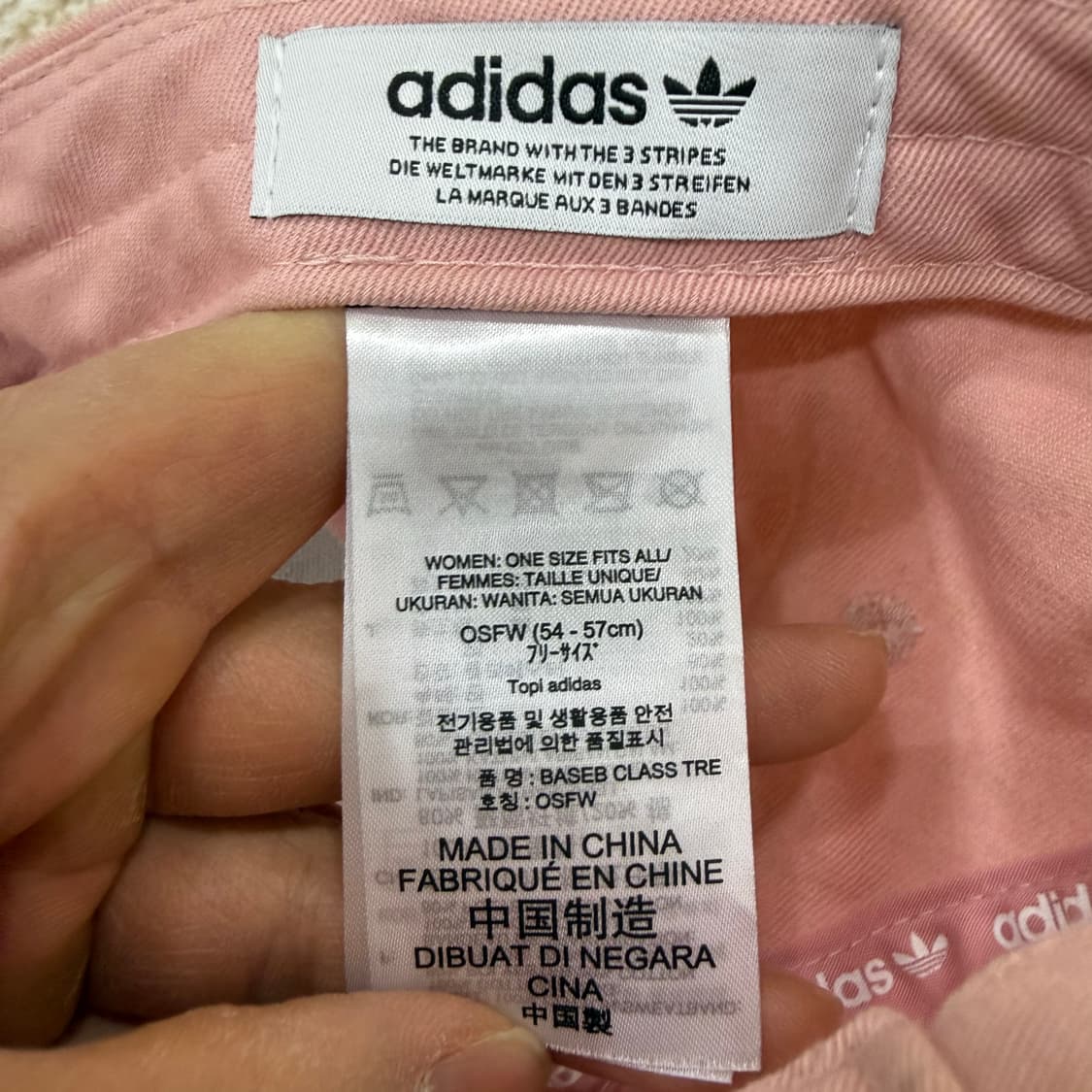 F 아디다스 핑크 볼캡 0123T2 상품이미지5