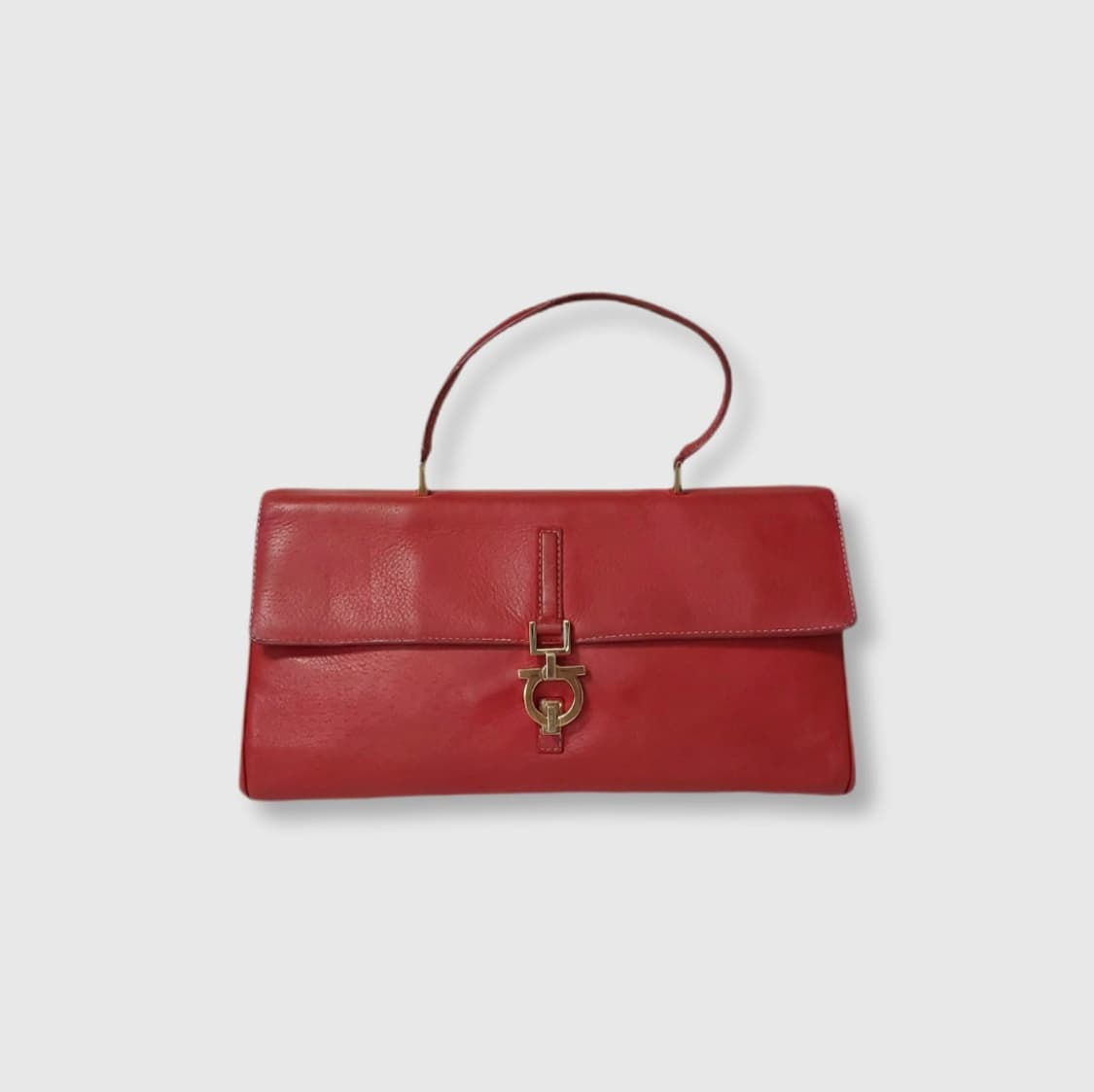 페라가모 빈티지 간치니 탑핸들 레더백 상품이미지1