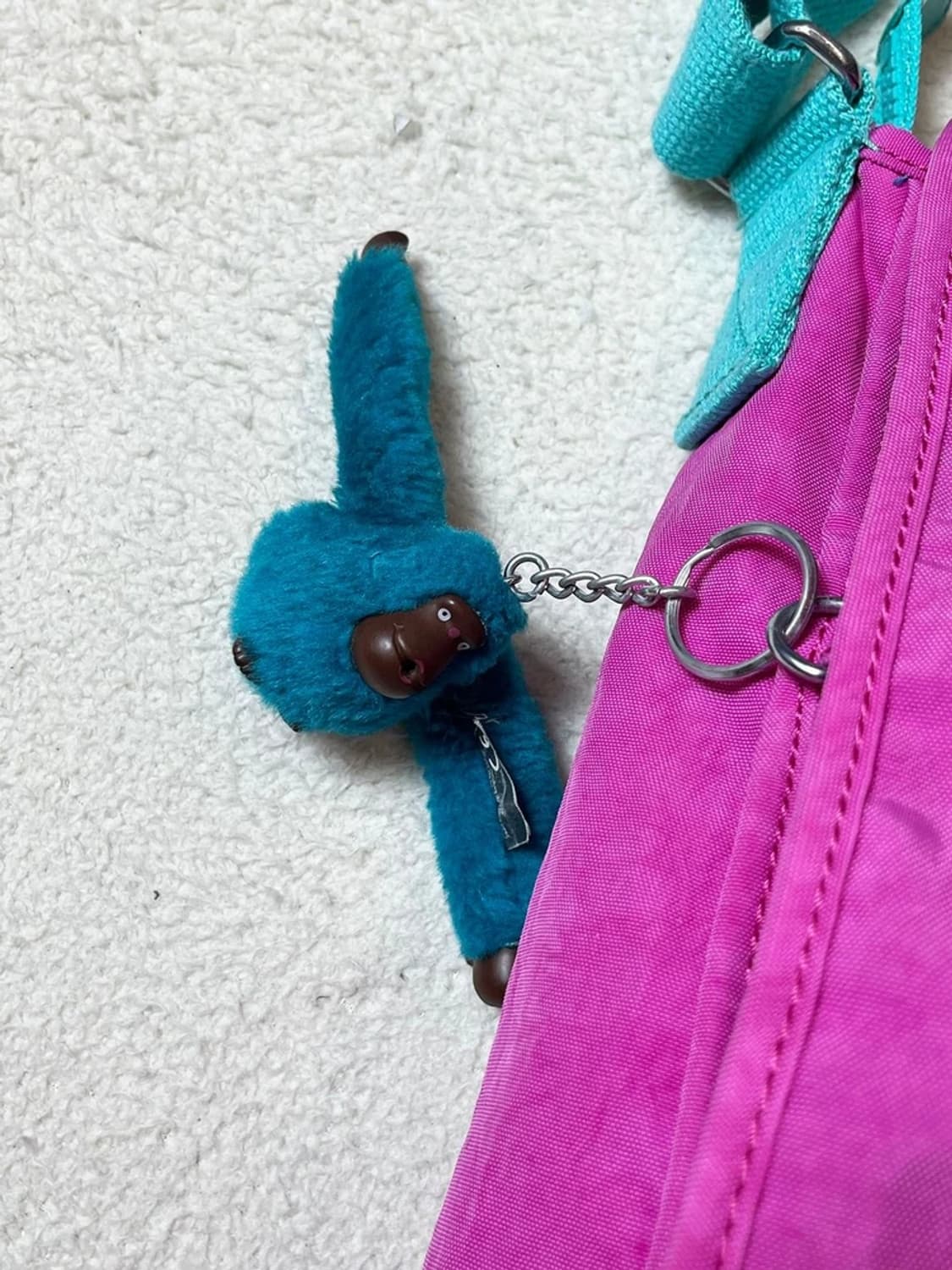 키플링 00's Y2K 핑크 민트 고랄라 크로스백 A1850 상품이미지4