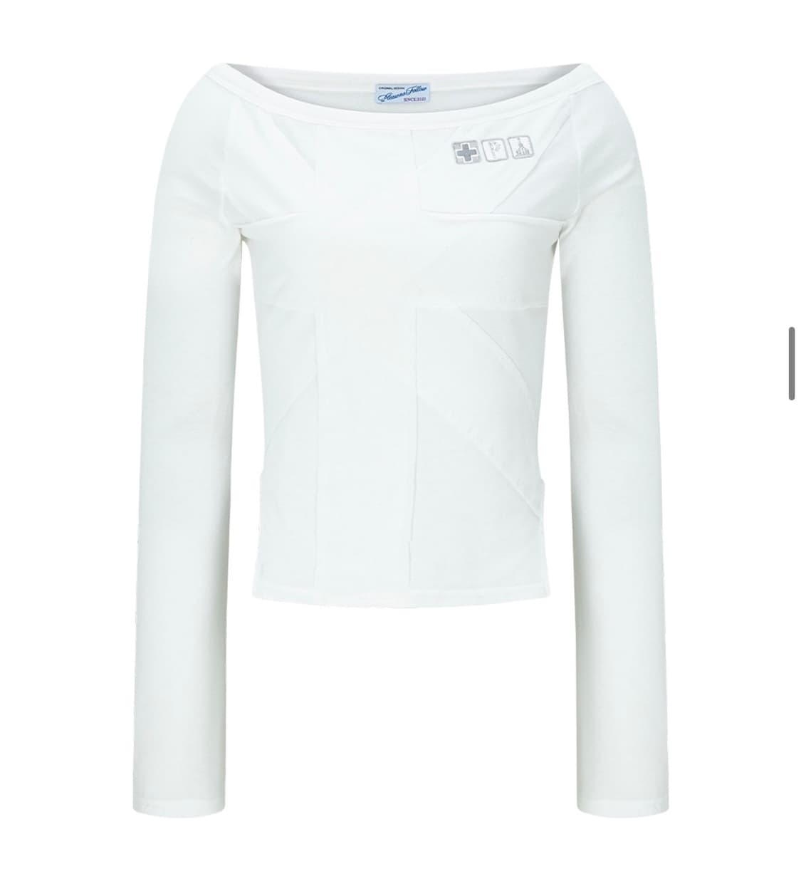 플노팔 maddie union jack long sleeve white 상품이미지2