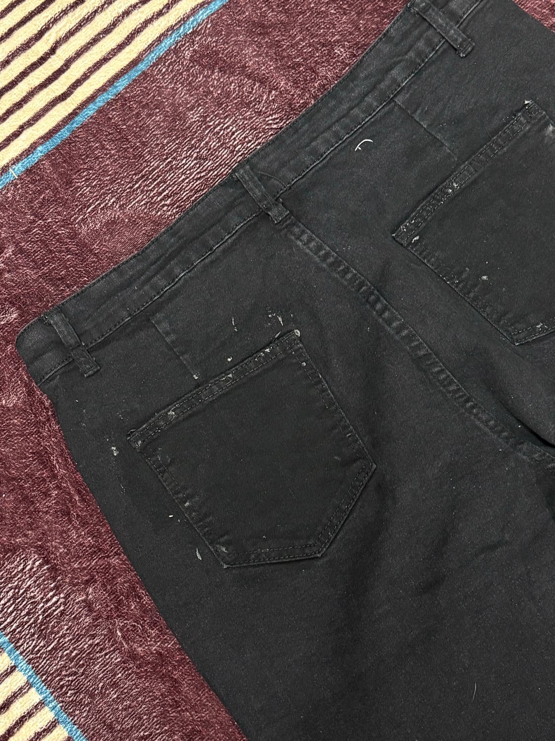 FE.made 코팅 더티 왁스 플레어 팬츠  상품이미지5