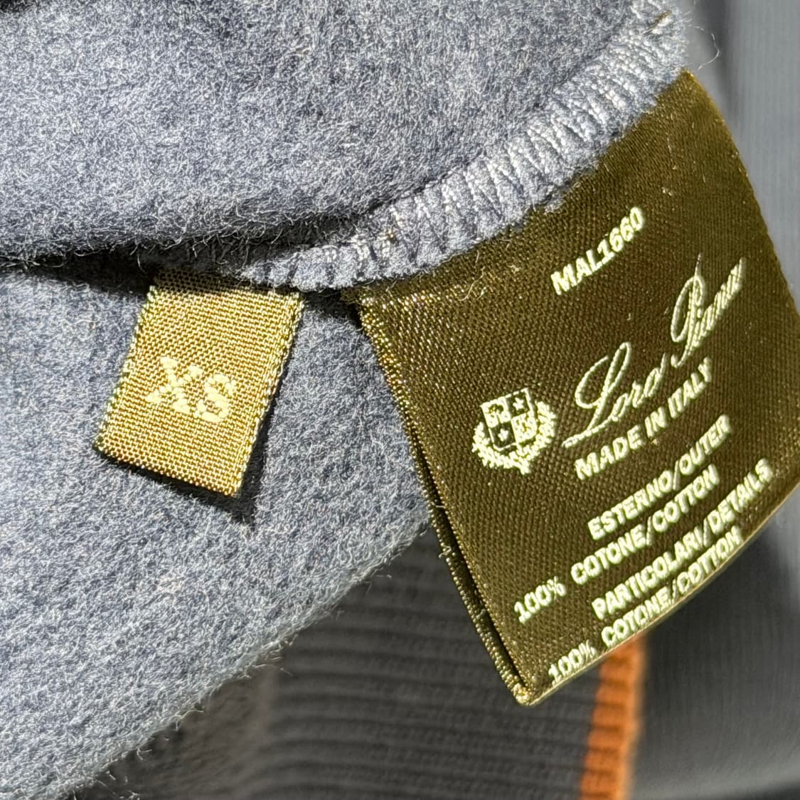 (A+/XS) / 로로피아나 네이비 코튼 셋업 상품이미지4