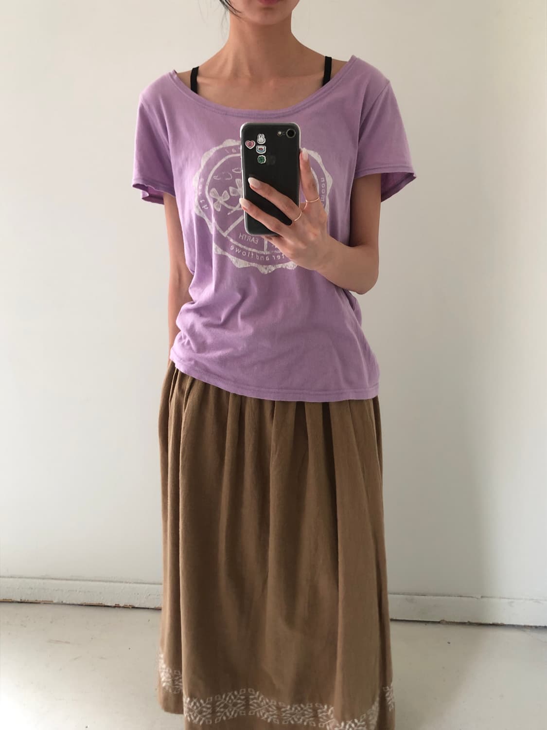 일본빈티지 오프숄더 반팔 상품이미지3