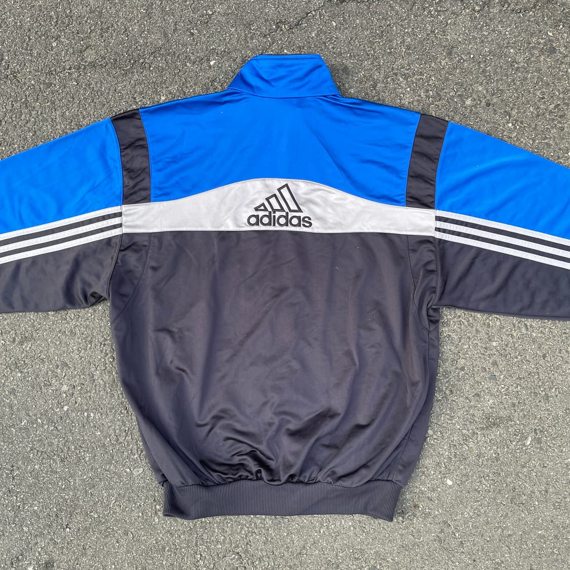 90s 아디다스 배색 올드스쿨 오버핏 빅로고 져지 트랙탑 XL 상품이미지7