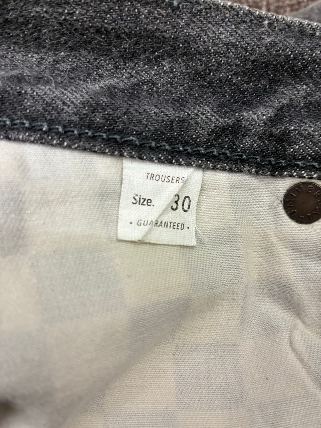 30)트로피클로딩 빈티지 여성 흑청 데님팬츠 상품이미지6