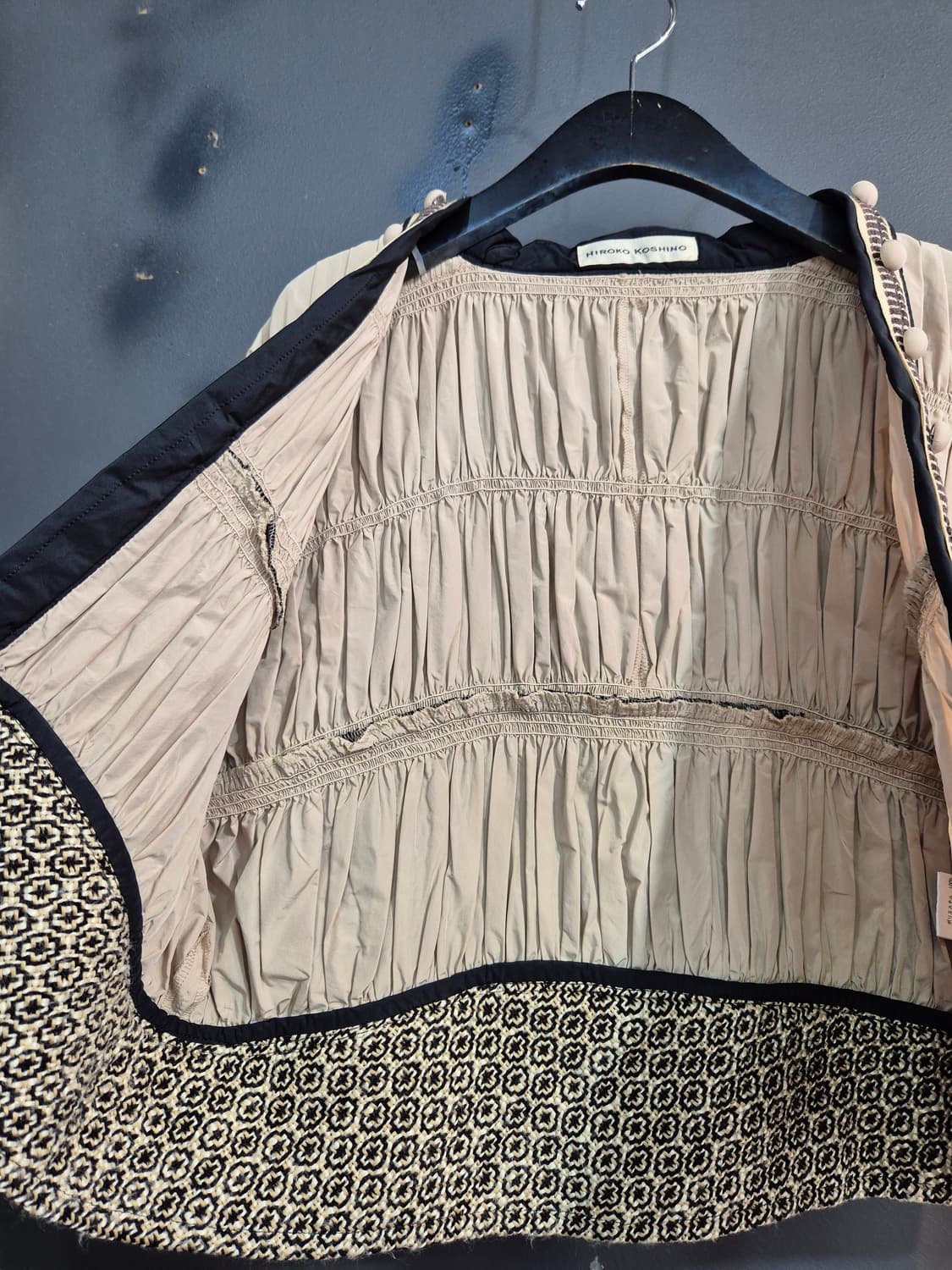 히로코 코시노 크롭 자켓 베이지 40사이즈 55  66 가능 상품이미지10