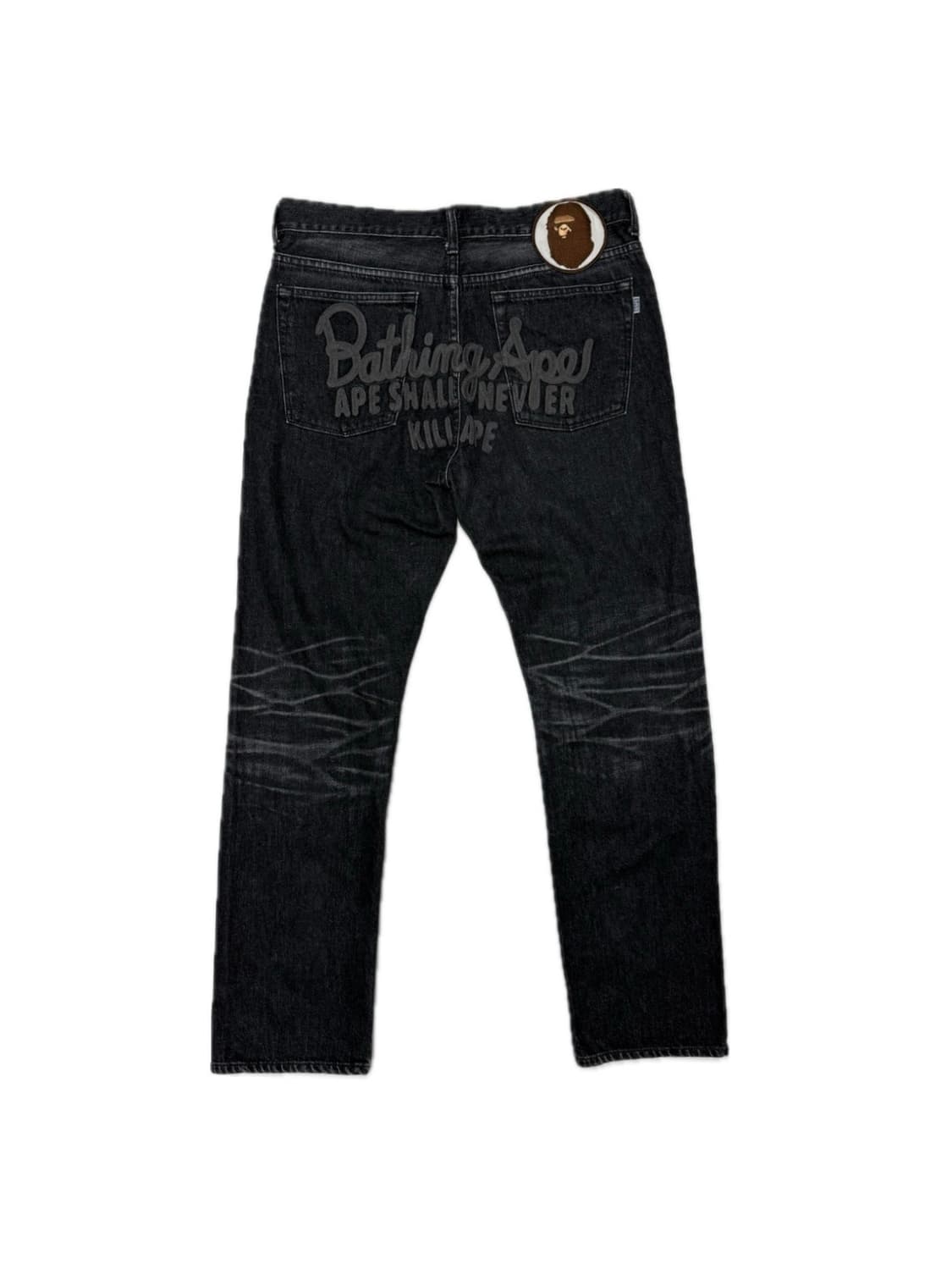 00s 베이프 백로고 자수 팬츠  상품이미지1